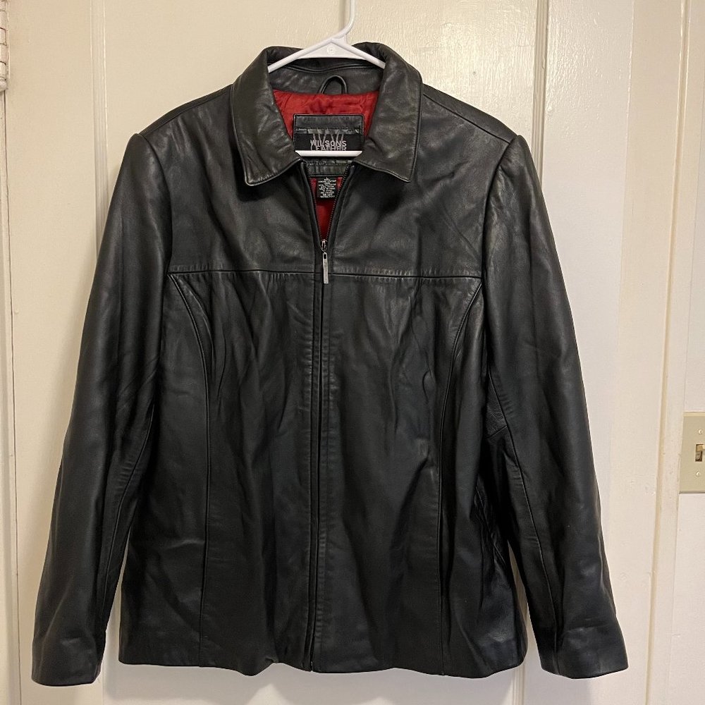 Vintage Wilson's Leather Jacket - Large, Red Lining
